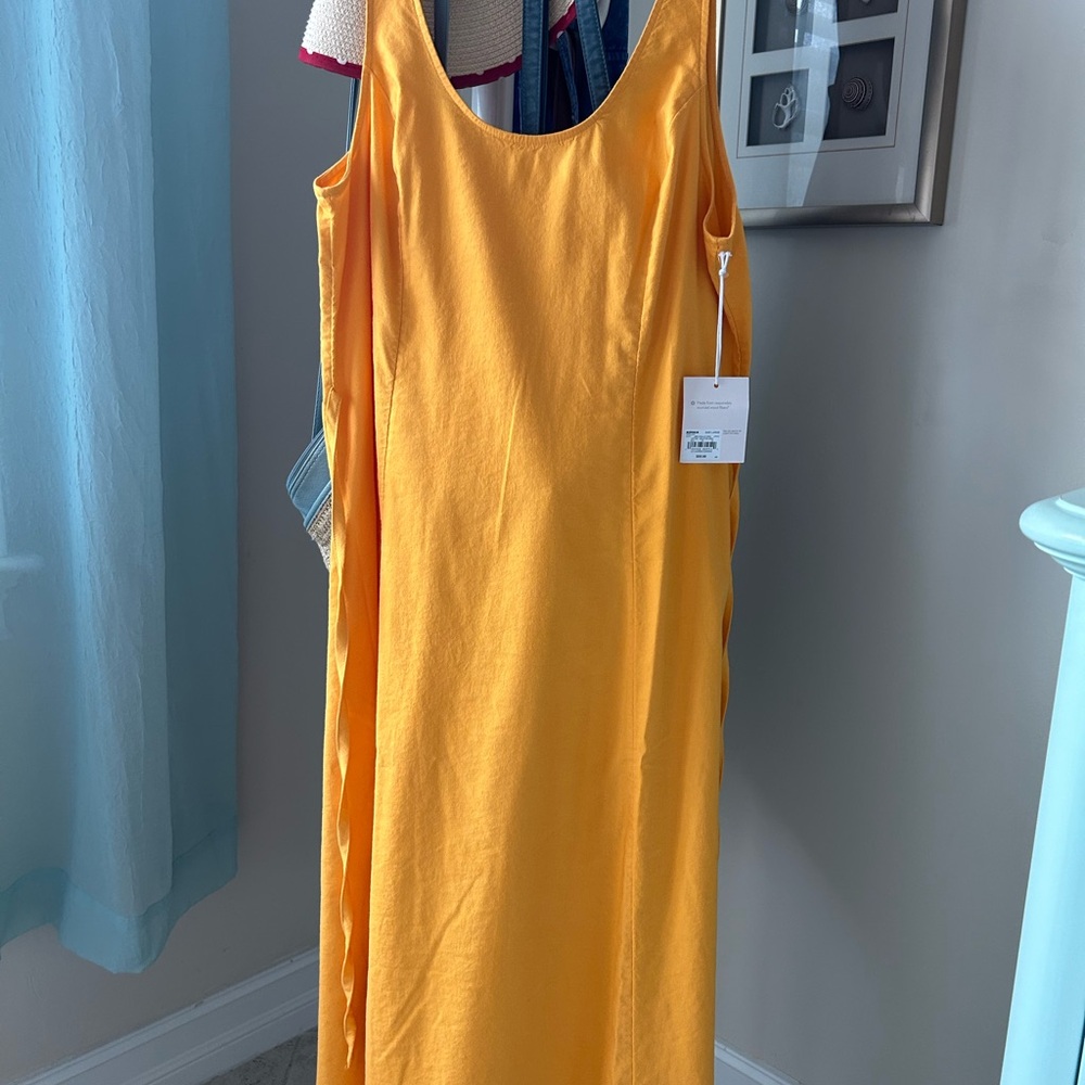 Vibrant Yellow Sleeveless Dress